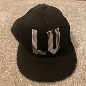 Las Vegas black SnapBack hat